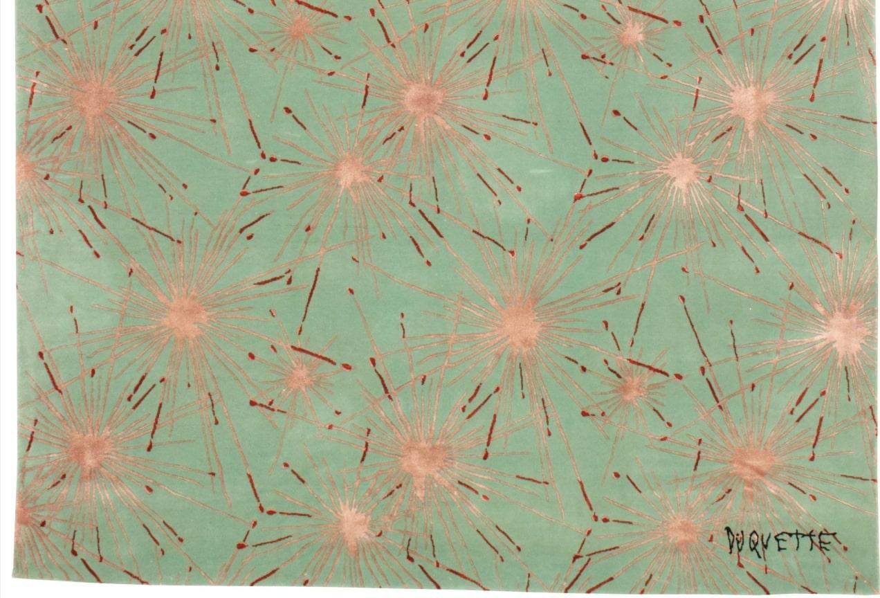 Tony Duquette - 'Fireworks' Rug 6' x 9'
Material: 80% Wool and 20% Silk

â€œBeauty not luxury, is what I valueâ€ was Tony Duquetteâ€™s refrain. Hutton Wilkinson provided Viacomo Rugs with designs from the notable archives of the legendary artist