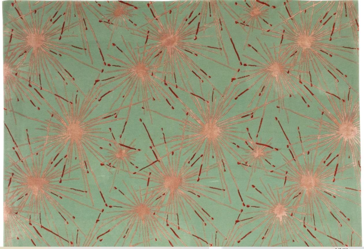 Unknown Tony Duquette, 'Fireworks' Rug For Sale