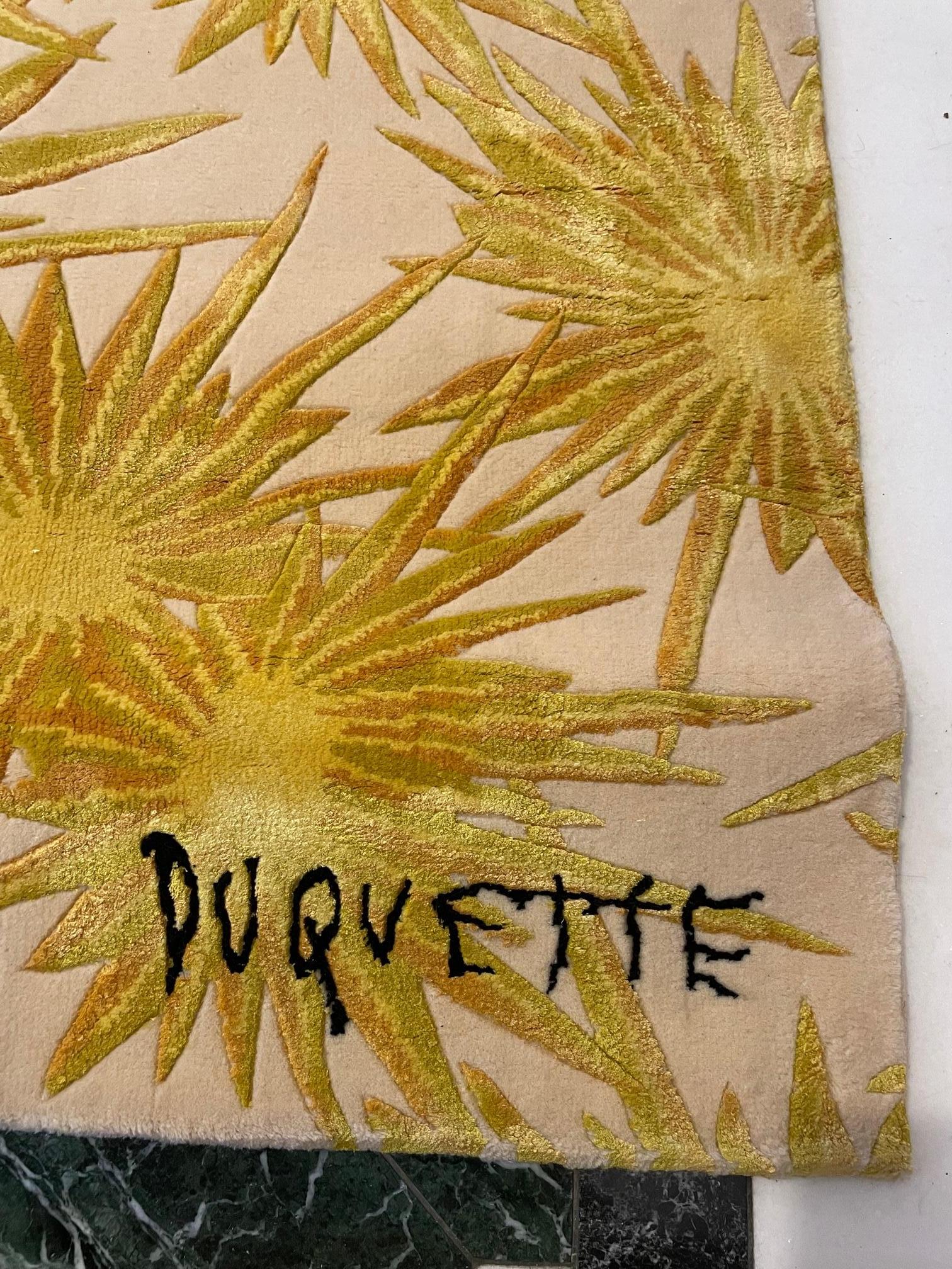 Tony Duquette, 'Golden Sunburst' Rug In Excellent Condition For Sale In Long Island, NY