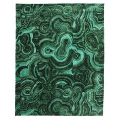 Tony Duquette - Tappeto 'Malachite' Dimensioni Tappeto tutto seta annodato a mano 9x12 ft RARO