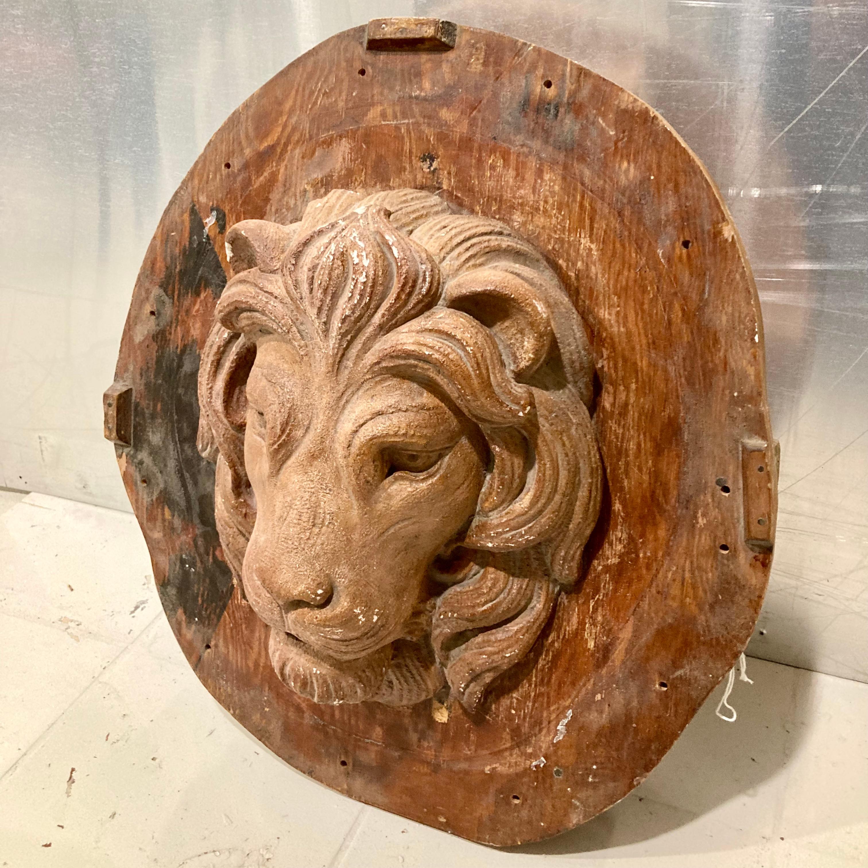 American Tony Duquette Mold of MGM Lion Head For Sale