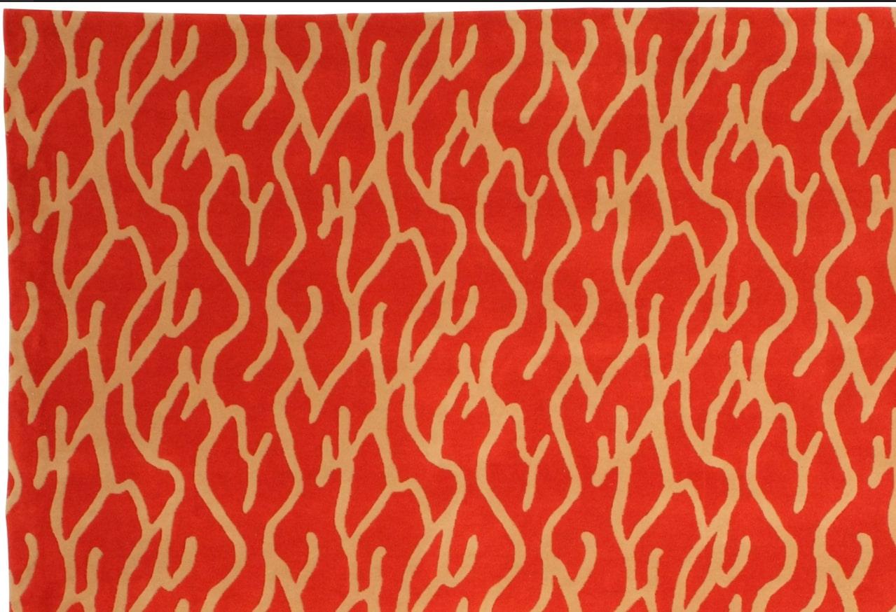 Unknown Tony Duquette - 'Pacific Coral' Rug For Sale