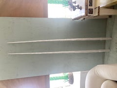 Tony Duquette Pair of Faux Narwhal Tusks Handmade Resin