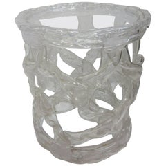 Tony Duquette Style Acrylic Side Table