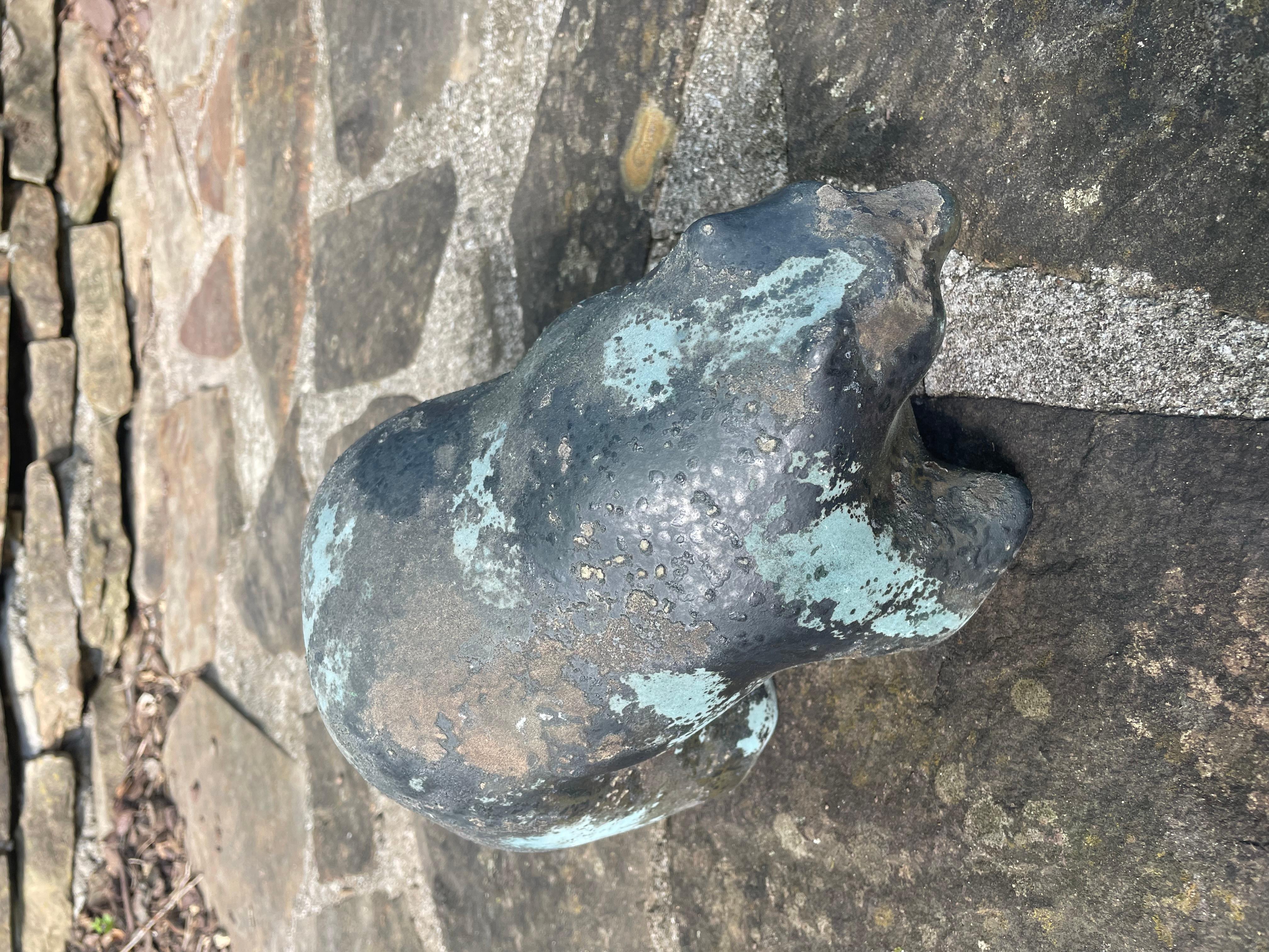 Tony Evans Evans Studio Scultura di Orso in ceramica Raku in vendita 5
