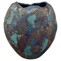 Tony Evans Raku Pottery Circa 1970 Tony Evans Raku Pottery Circa 1970