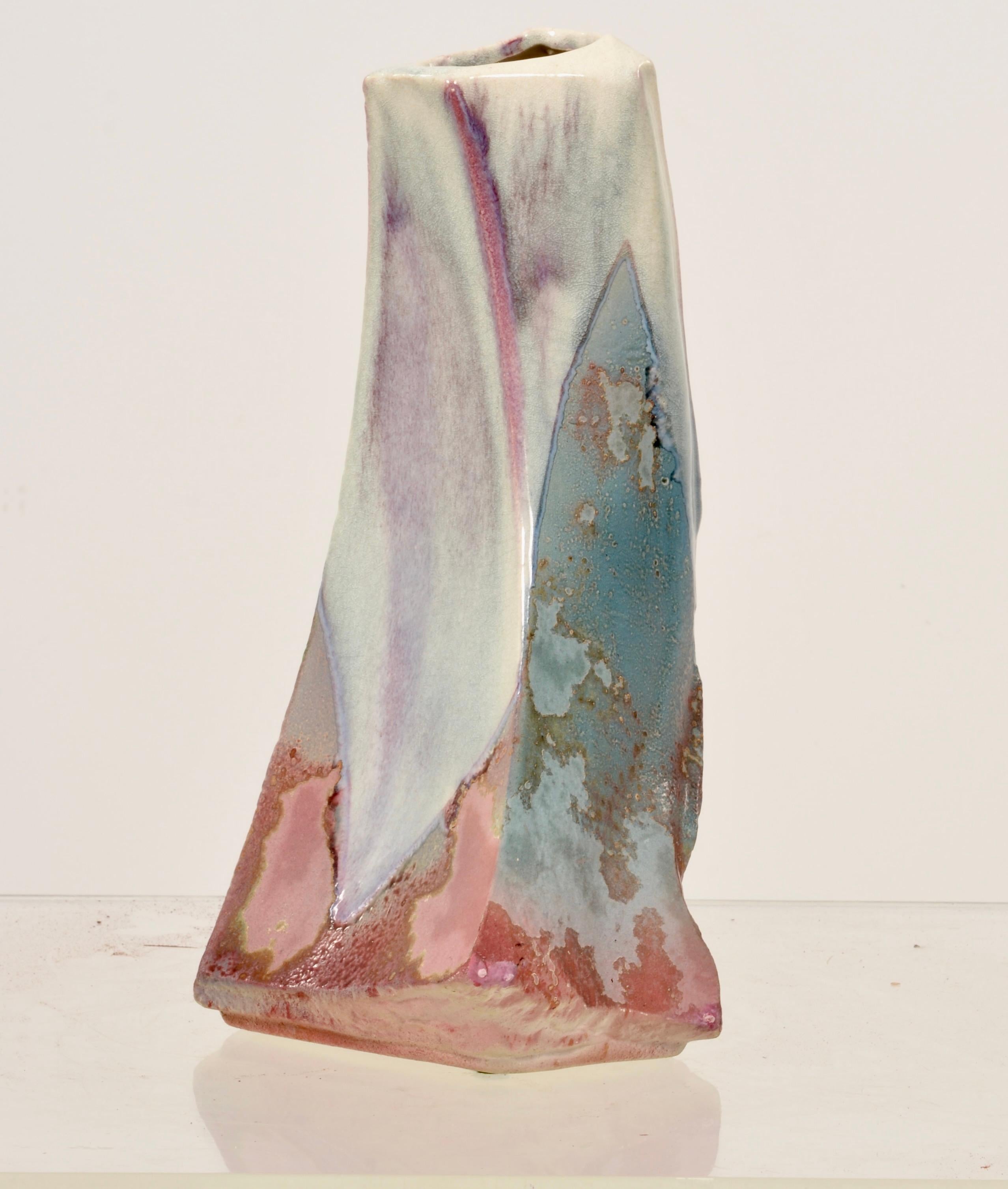Mid-Century moderno Vaso in raku Tony Evans, USA c. 1968 in vendita