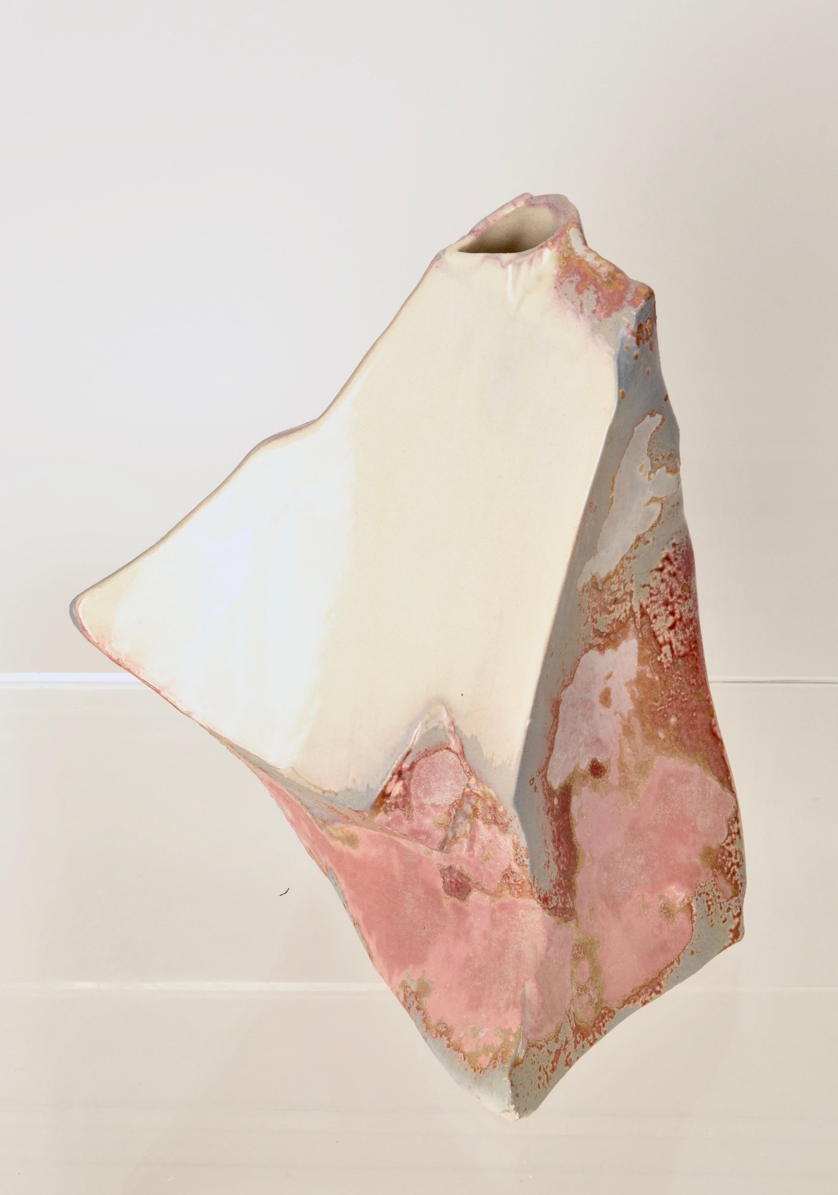 American Tony Evans Raku Vase, USA, Circa 1980s