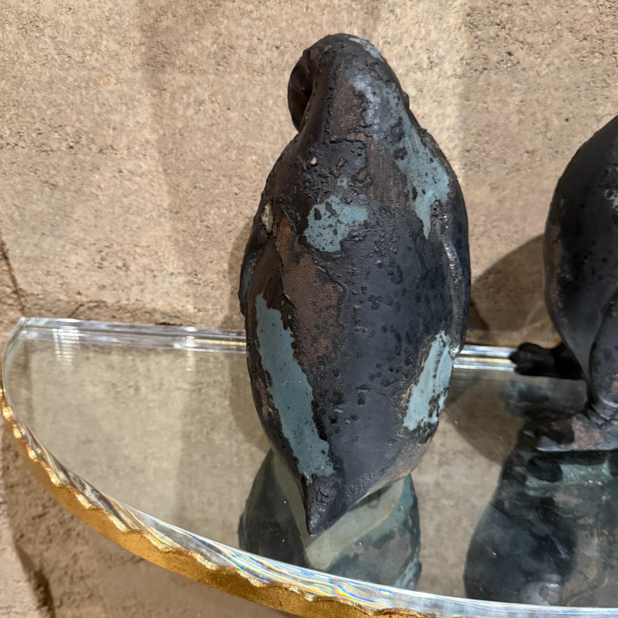 Tony Evans Studio Pottery Pinguine Figuren Skulptur Brutalistisch Modern im Angebot 3