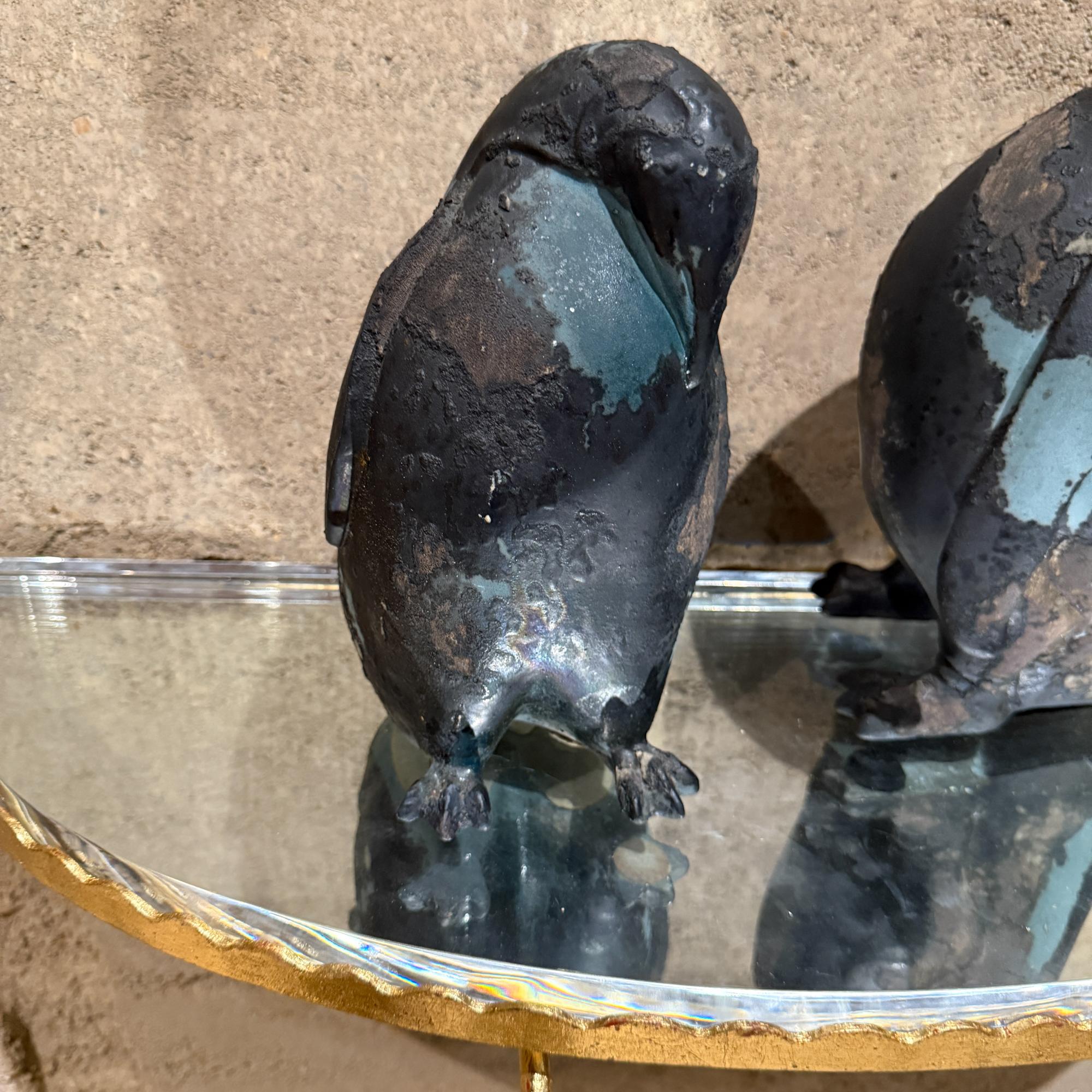 Tony Evans Studio Pottery Pinguine Figuren Skulptur Brutalistisch Modern im Angebot 5