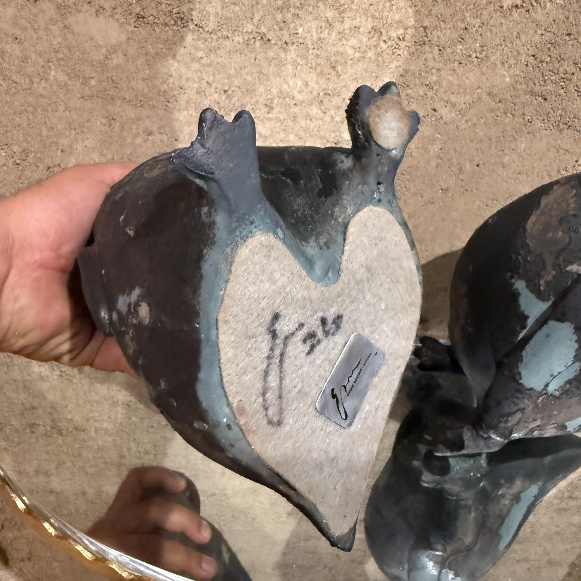 Tony Evans Studio Pottery Pinguine Figuren Skulptur Brutalistisch Modern im Angebot 6