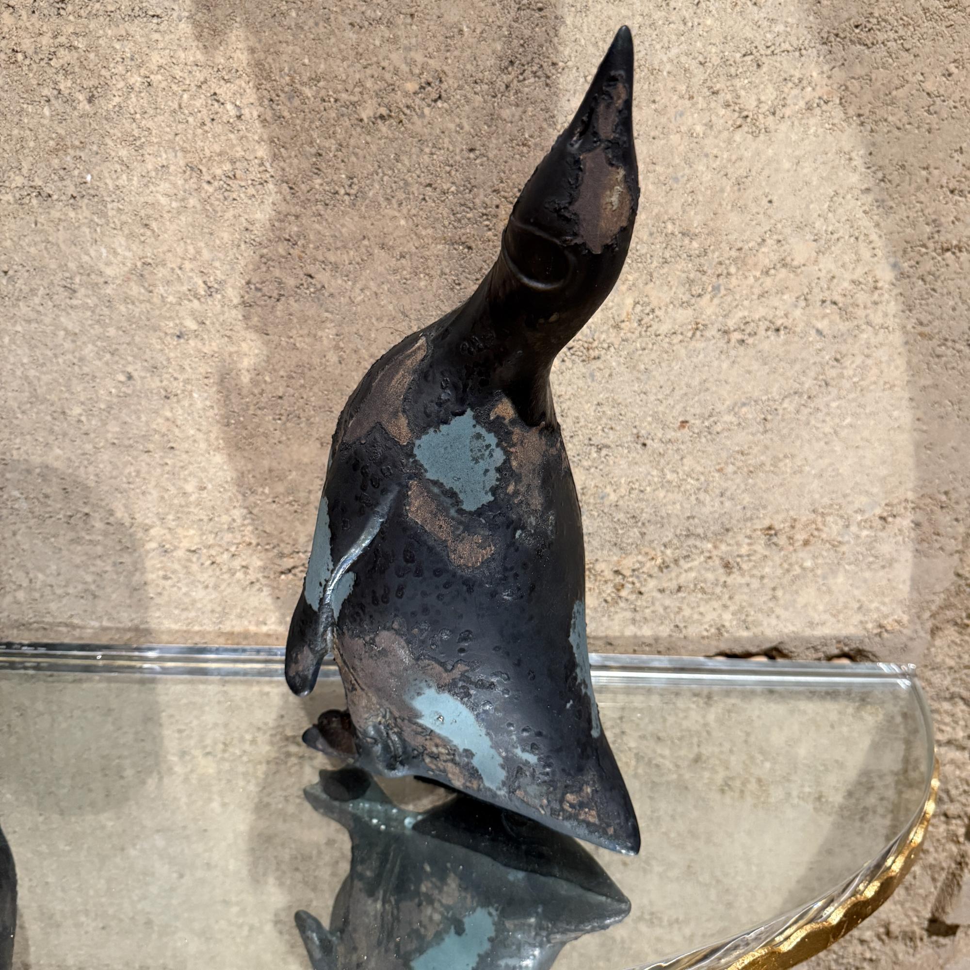 Tony Evans Studio Pottery Pinguine Figuren Skulptur Brutalistisch Modern im Angebot 9