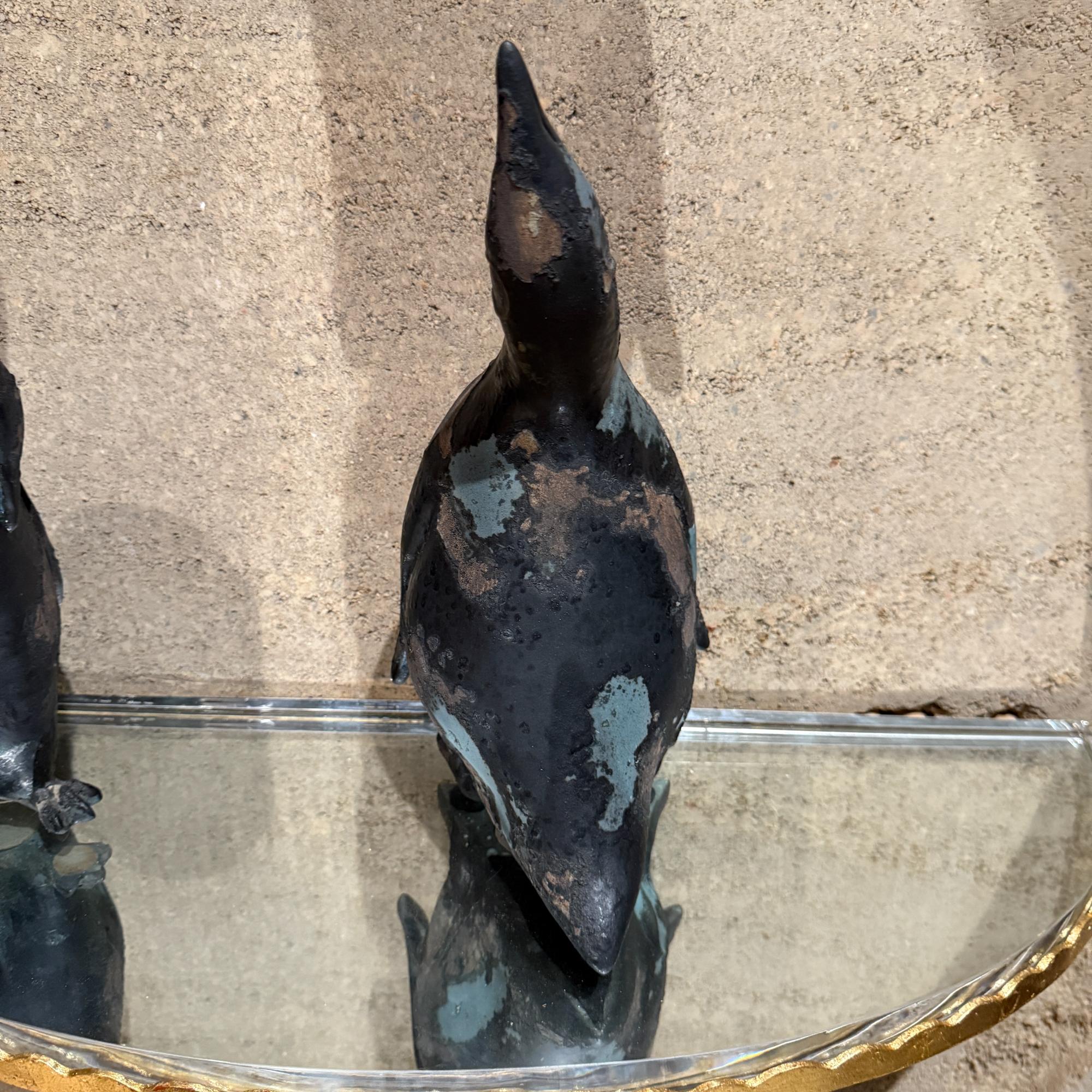 Tony Evans Studio Pottery Pinguine Figuren Skulptur Brutalistisch Modern im Angebot 10