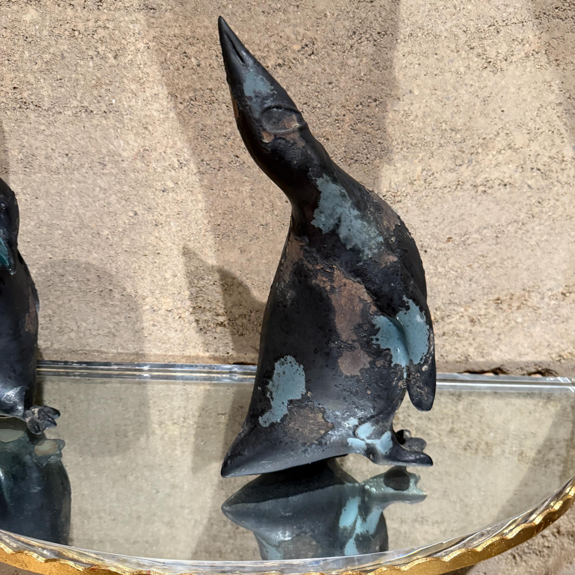 Tony Evans Studio Pottery Pinguine Figuren Skulptur Brutalistisch Modern im Angebot 11