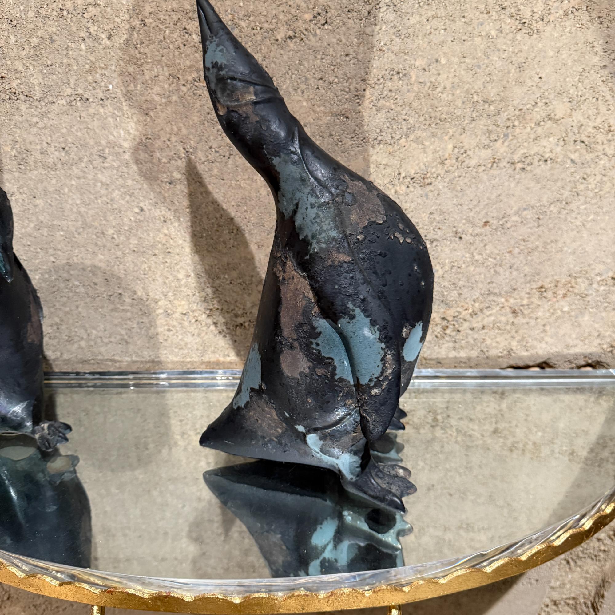 Tony Evans Studio Pottery Pinguine Figuren Skulptur Brutalistisch Modern im Angebot 12