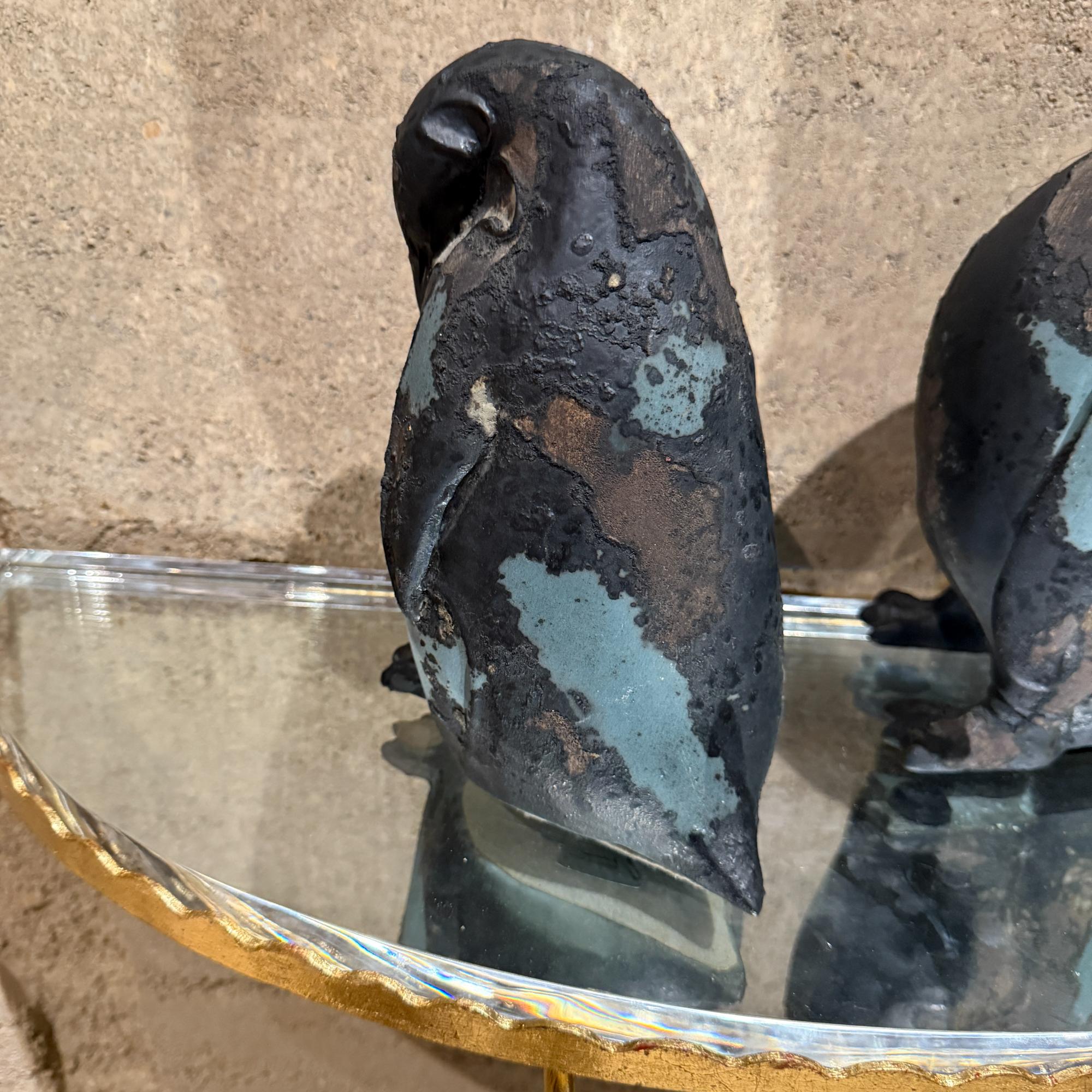 Tony Evans Studio Pottery Pinguine Figuren Skulptur Brutalistisch Modern im Angebot 2