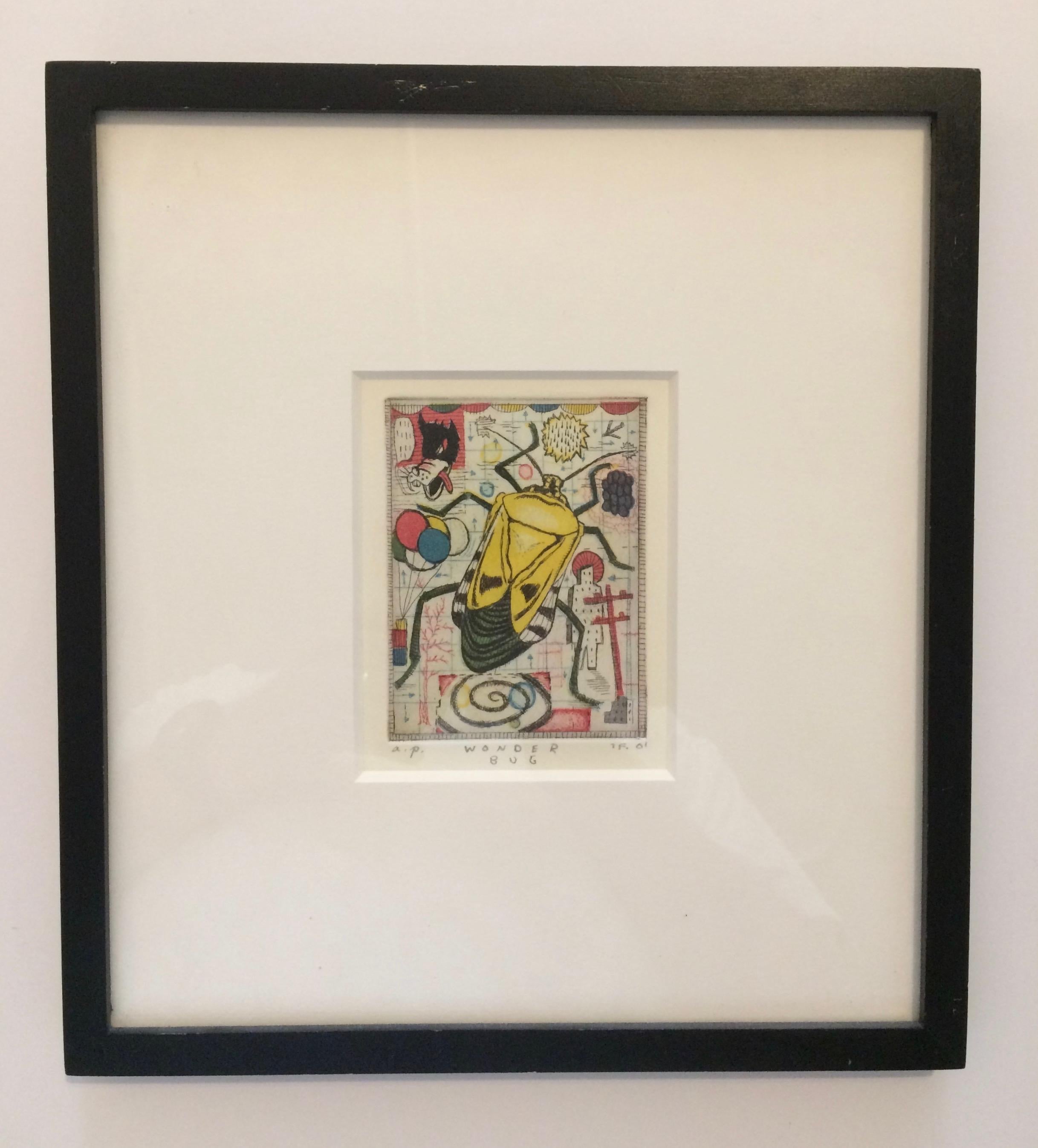 Tony Fitzpatrick Animal Print - Wonder Bug