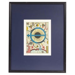 Tony Fitzpatrick Signed 2012 “The Map Of Mercy” Limited Edition Color Etching