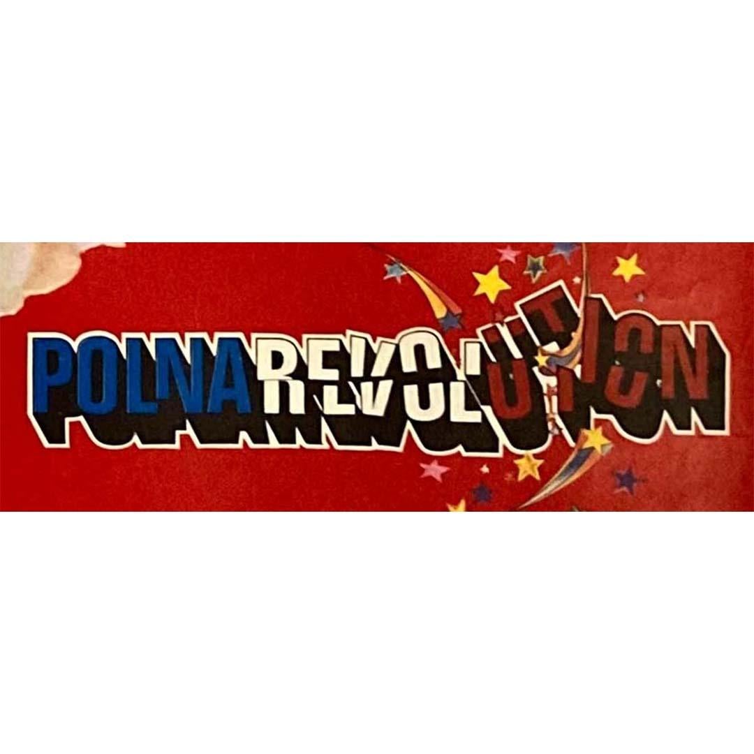 1972 Affiche musicale originale de Michel Polnareff - Polnarévolution 1