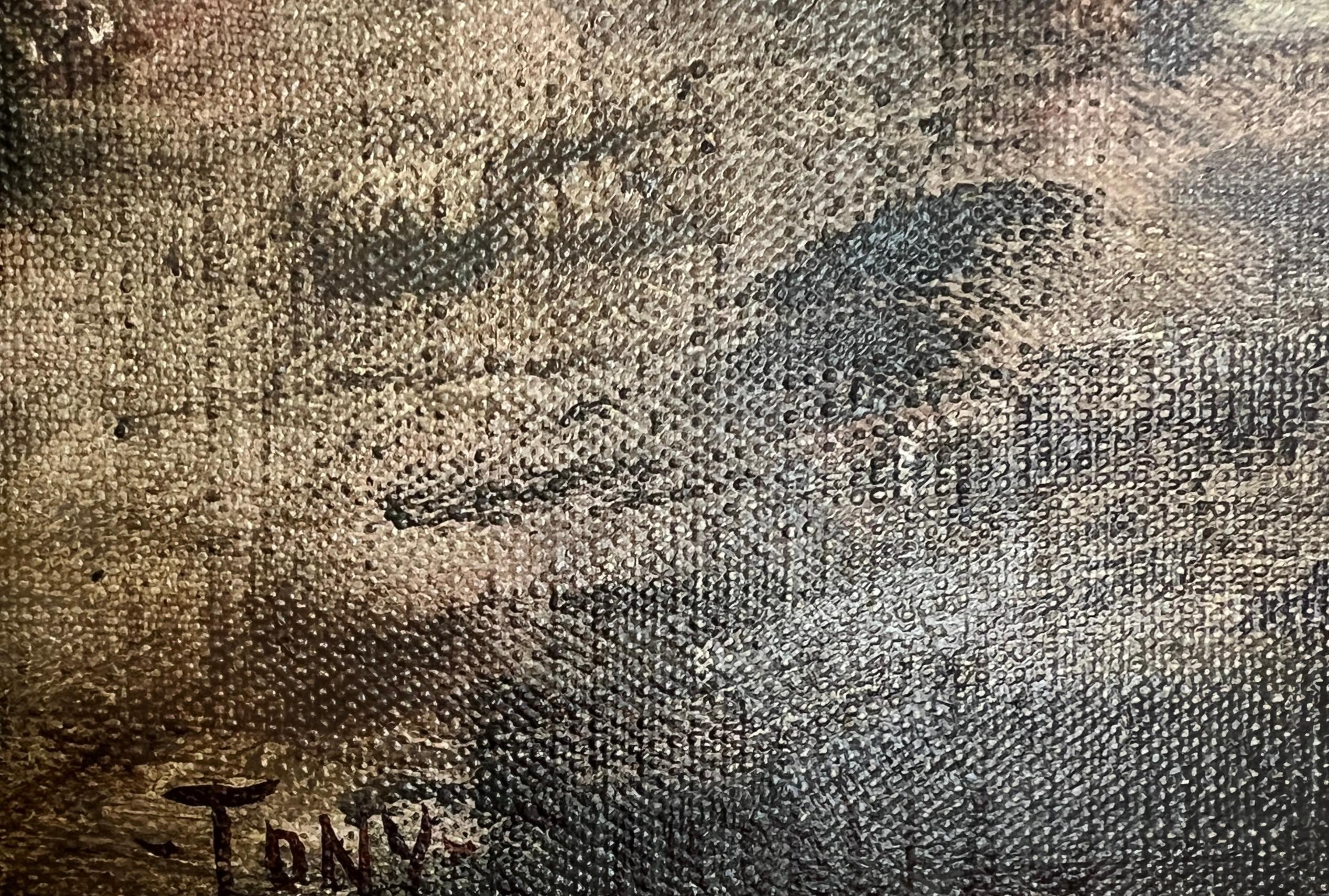 Piccolo sentiero corso e Oliver - Painting Scuola francese di Tony Gardella