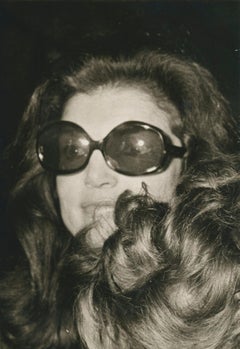 Jackie Kennedy with Sunglasses, Black and White; Paris, 1970s, 29, 7 x 20, 1 cm