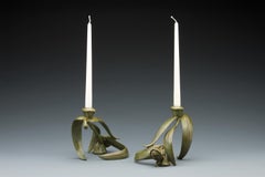 „Eucalyptus-Kerzenhalter“ (2024) von Tony Hochstetler, Original-Bronzeskulptur