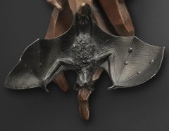 "Hot Wings Wall Mount" By Tony Hochstetler, Original Bronze Wall Installation