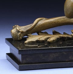 "Mouse and Antler (12/15)" (2016) By Tony Hochstetler, Original Bronze Sculpture