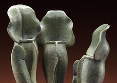 "Pitcher Plants and Frog" (2016) By Tony Hochstetler, Original Bronze Sculpture