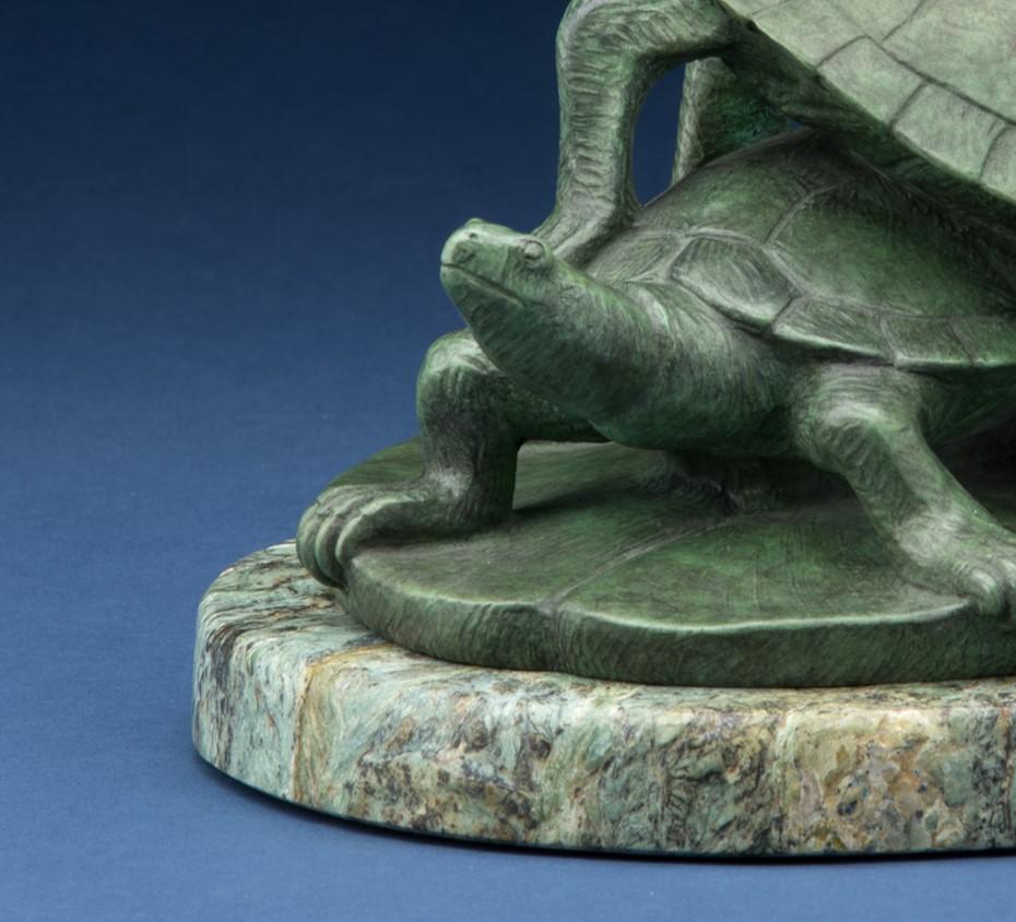 « Turtle Pad » (2024) de Tony Hochstetler, sculpture originale en bronze en vente 1