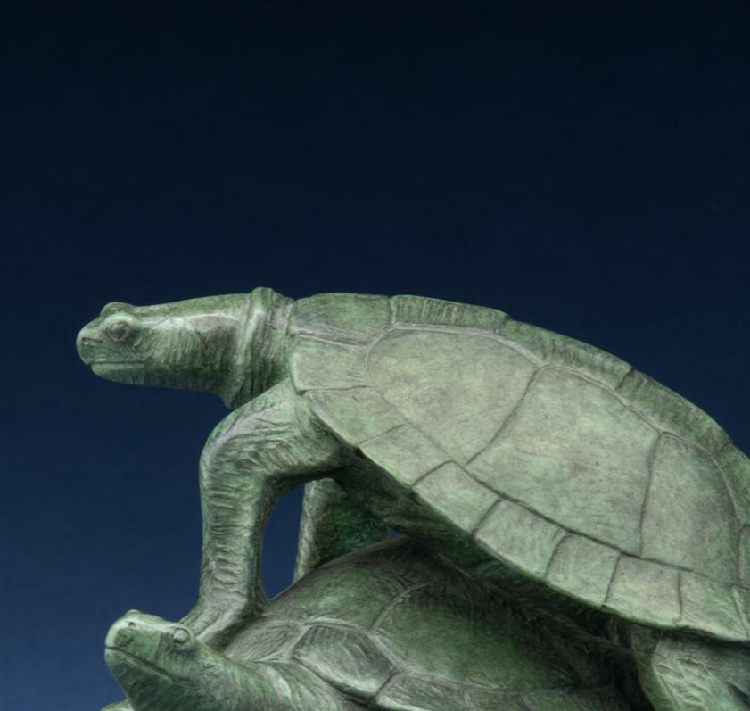 « Turtle Pad » (2024) de Tony Hochstetler, sculpture originale en bronze en vente 2