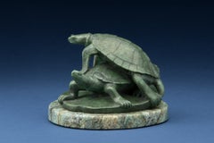 "Turtle Pad" (2024) di Tony Hochstetler, scultura originale in bronzo