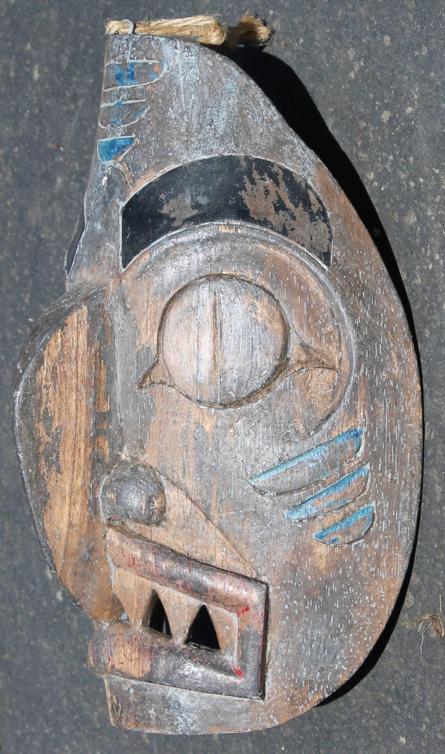 Beautiful mask by this important Kwakiutl artist.