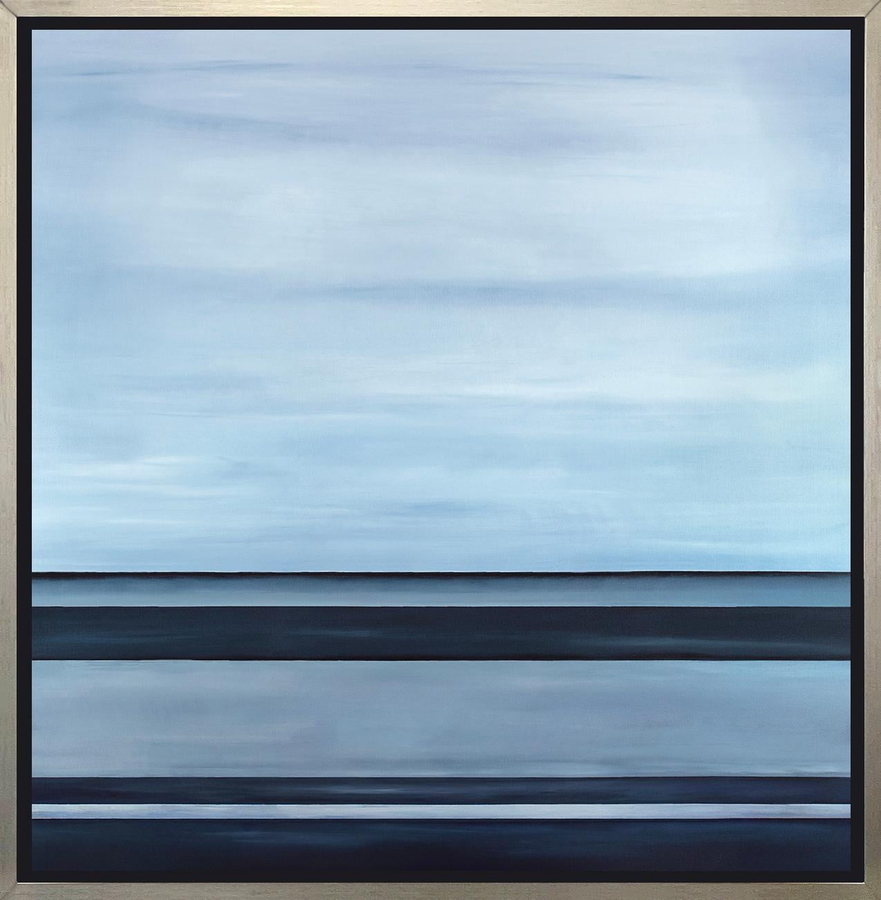 Tony Iadicicco Abstract Print - "Lost at Sea, " Framed Limited Edition Giclee Print, 30" x 30"