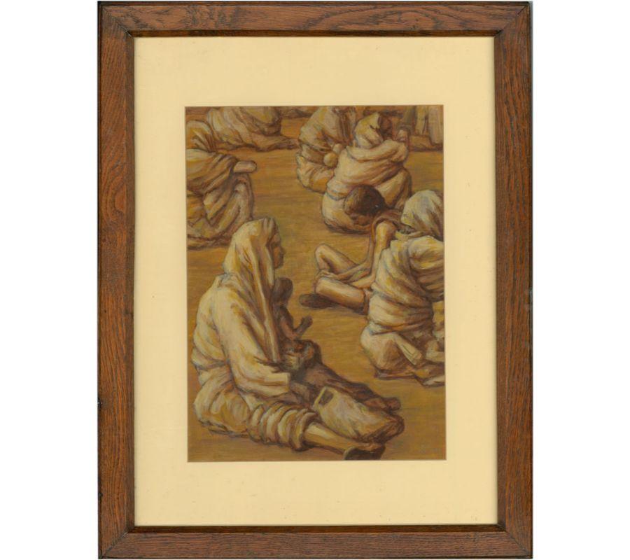 Un'opera d'arte di pregio, ben presentata in una cornice di Wood. Esposto alla The Royal Academy Summer Exhibition 1997, etichettato sul verso. Monogrammato e datato. Sui tessuti.