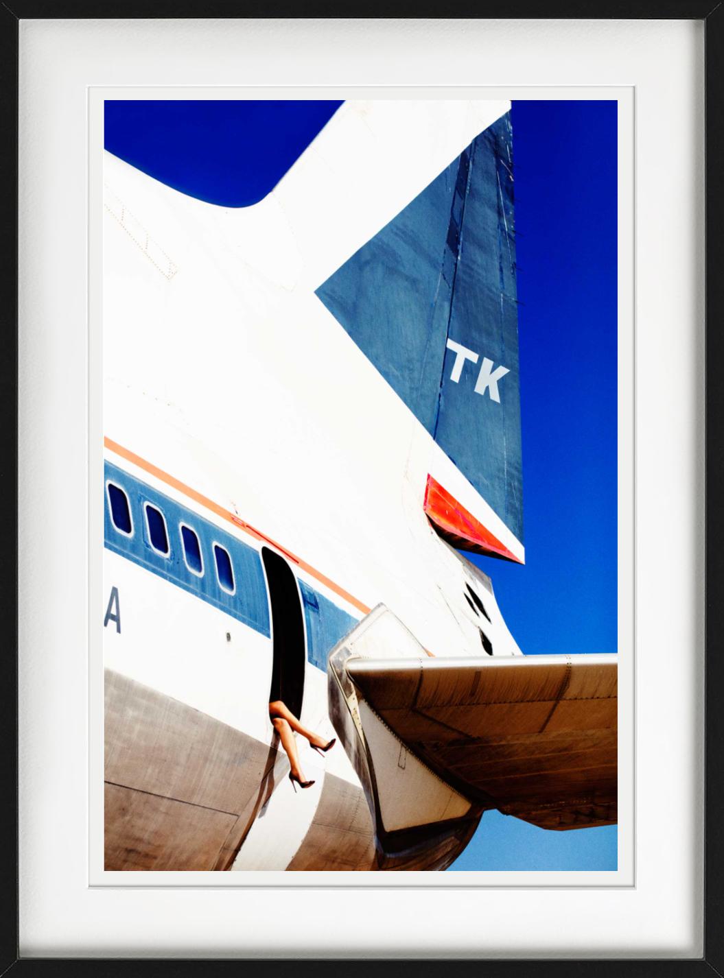 Elizabeth 4 - Female Legs dangling from Airplane door, Fine Art Photography 2016 For Sale 4