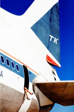 Elizabeth 4 - Female Legs dangling from Airplane door, Fine Art Photography 2016