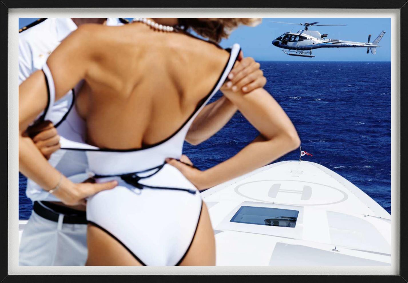 First Officer, Model and Officer on a Boat, Fine Art Photography 2024 For Sale 1