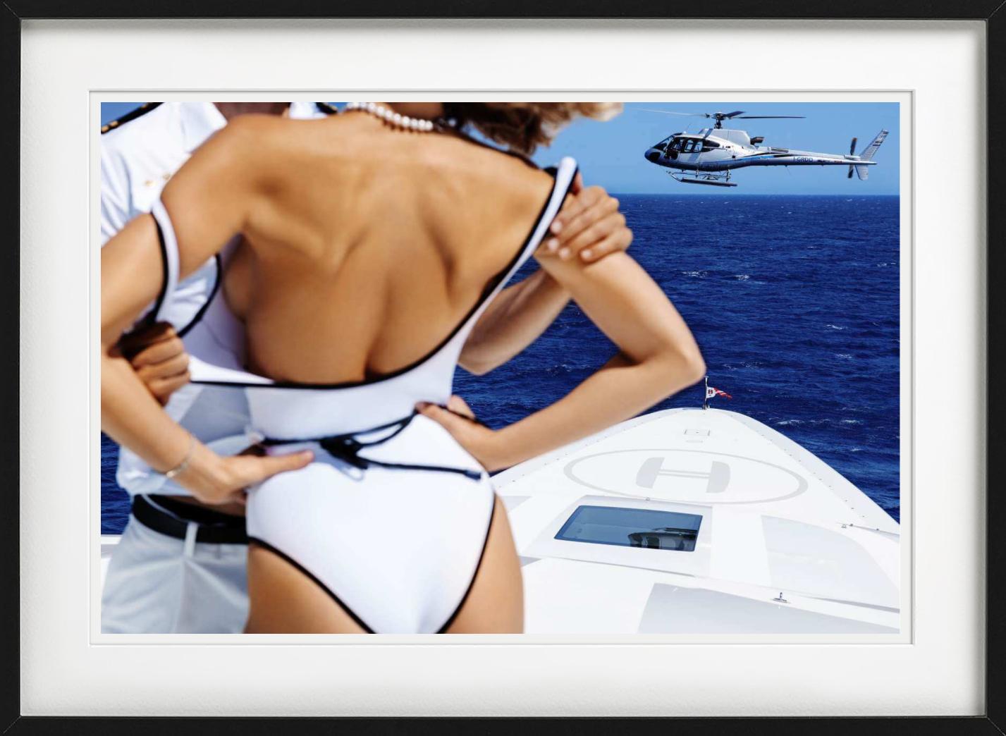 First Officer, Model and Officer on a Boat, Fine Art Photography 2024 For Sale 3