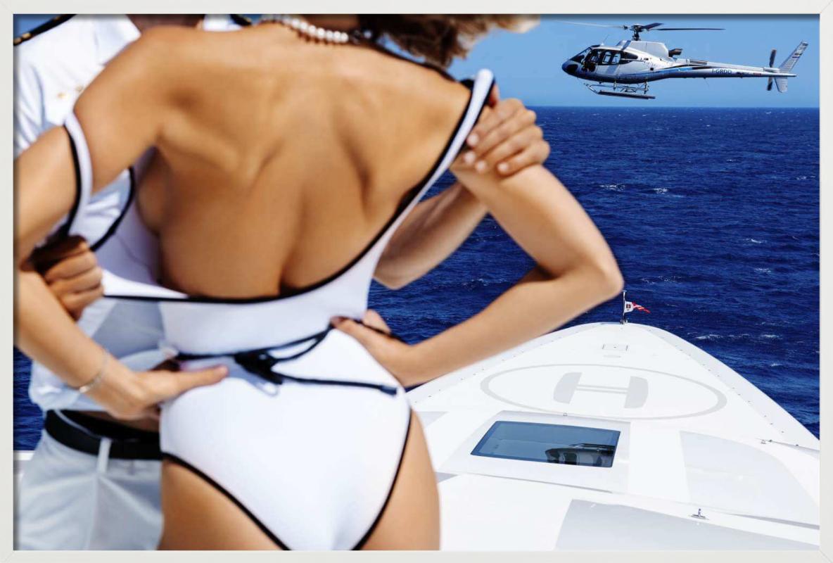 First Officer, Model and Officer on a Boat, Fine Art Photography 2024 For Sale 5