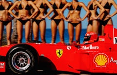 Grandstand - Formula 1 Ferrari and tanned Models, Fine Art Photography, 2024