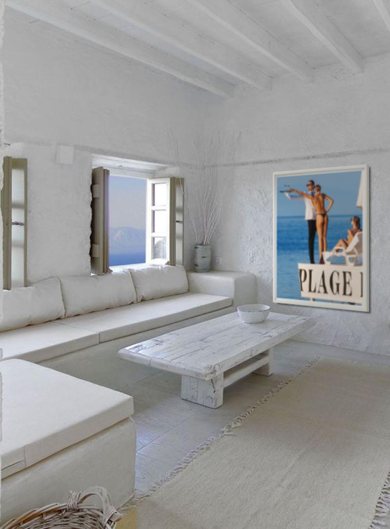 La Dolce Vita I,  Plage Keller, CAP d'Antibes, Fotografia d'autore, 2024 in vendita 3