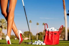 Ladies Day - Woman Playing Golf in Heels, Fine Art Photography, 2012