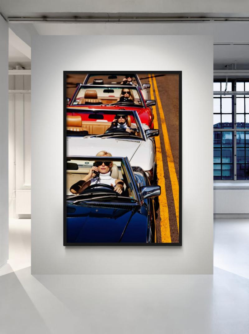Lady Driver, Fine Art Photography, 2025 - Black Color Photograph by Tony Kelly