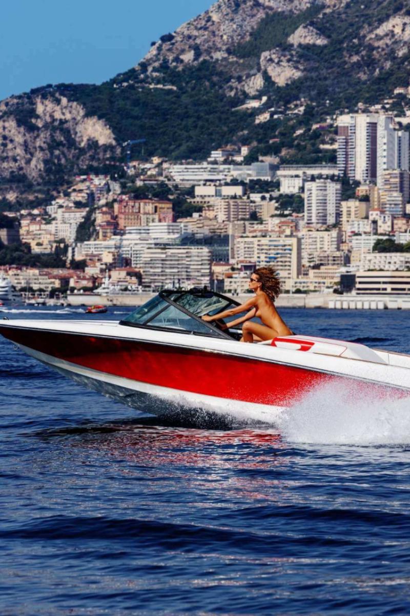 Tony Kelly Figurative Photograph - Monaco - Nude on a Speed Boat, Fine Art Photography 2024