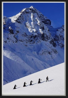 'Saint Moritz' - A group of Nuns snowhiking, fine art photography, 2023