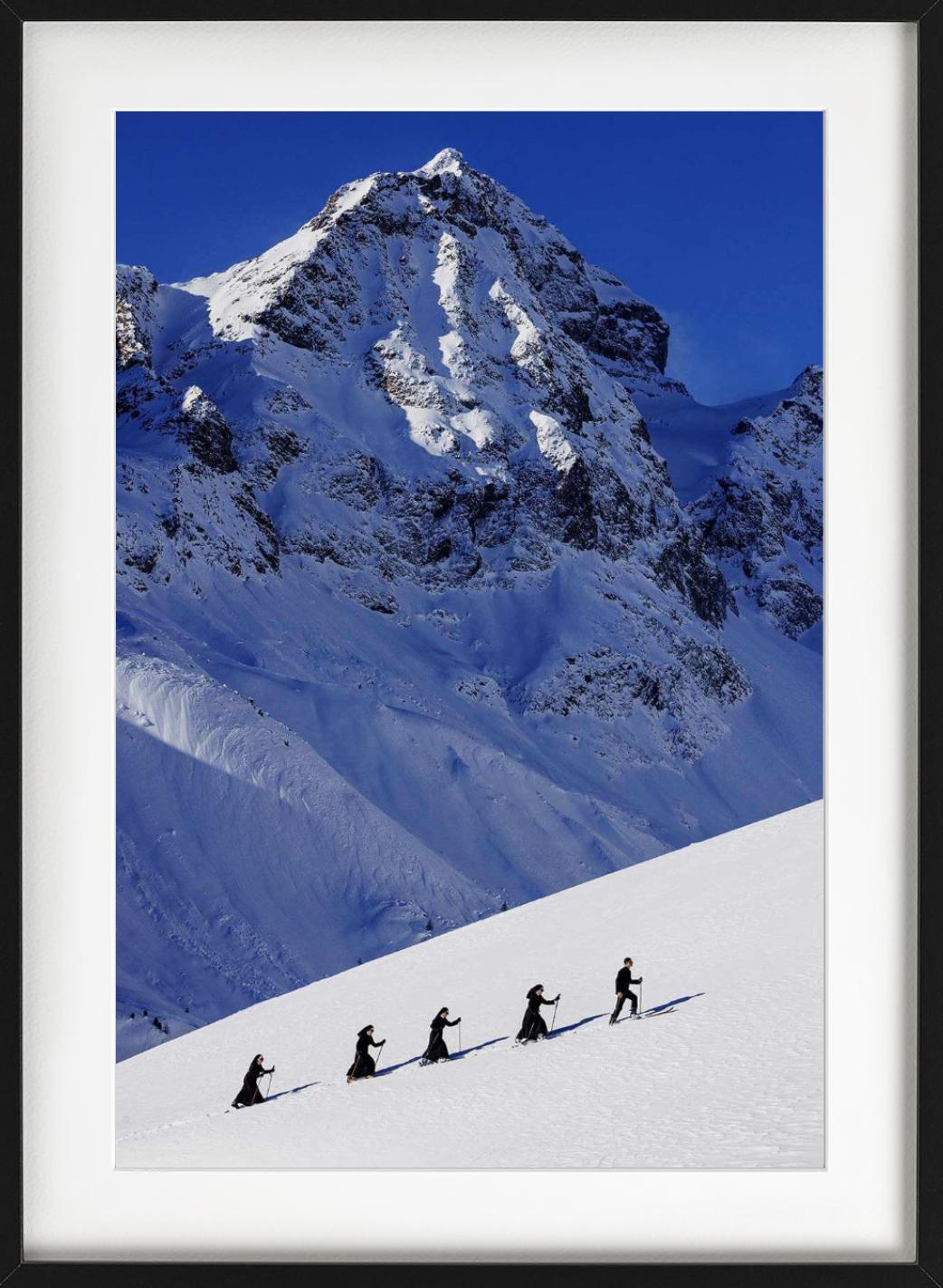 nuns skiing poster