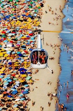 'The Girls from Ipanema' - helicopter over beach in Rio, fine art photography 