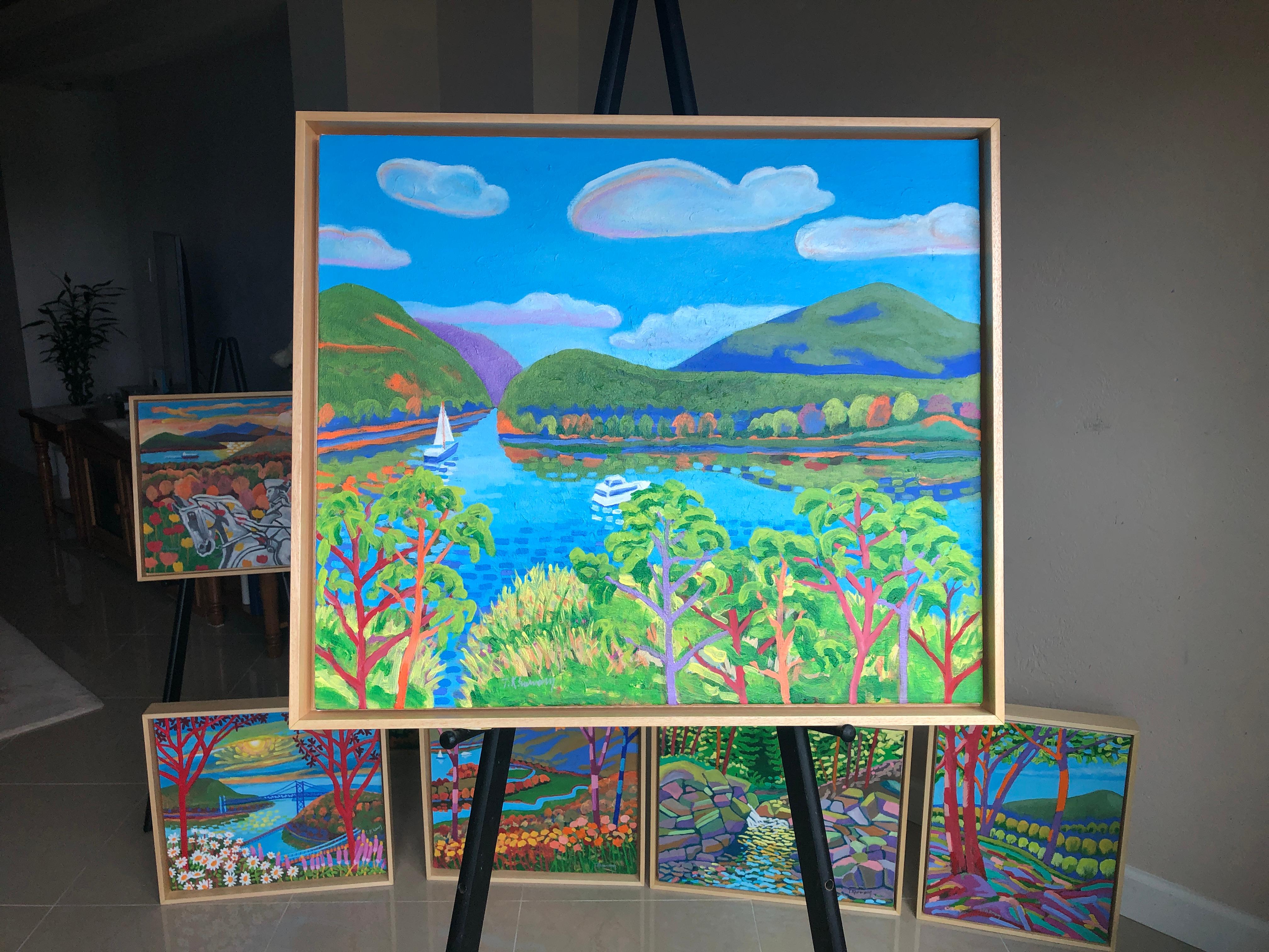 Isla de la Constitución en West Point - Painting de Tony Khawam