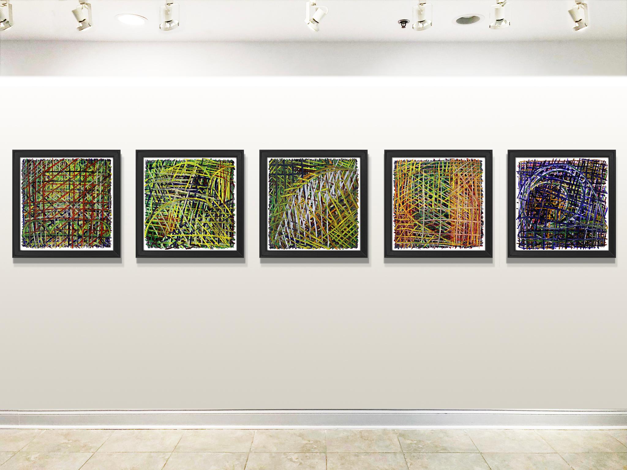 Tony Khawam ist ein etablierter zeitgenössischer Künstler, der für seine figurativen, abstrakten Arbeiten und eine Technik bekannt ist, die auf der Anhäufung einzelner Striche oder Linien in einem chaotischen, aber kontrollierten Ansatz basiert. .